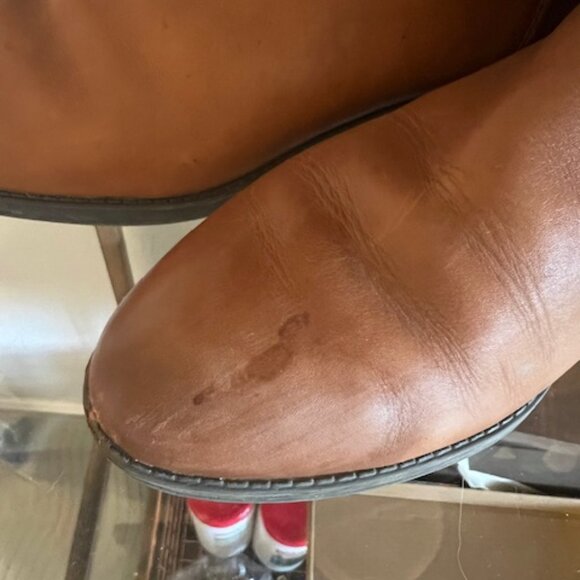 Sam Edelman Penny Leather Riding Boot 7.5M Whiskey Leather - Picture 3 of 5